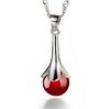 925 Sterling Silver | Red Agate Flower