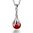 925 Sterling Silver | Red Agate Flower