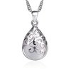925 Sterling Silver | Opal Flower Pendant